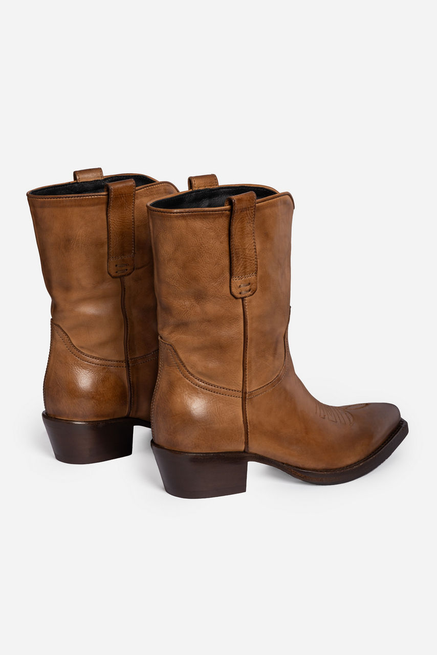 ITALIAN LEATHER WESTERN RIDING BOOT, , large image 4