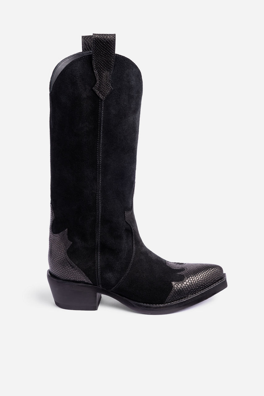 ITALIAN SUEDE PITONE BOOT, , large image 1