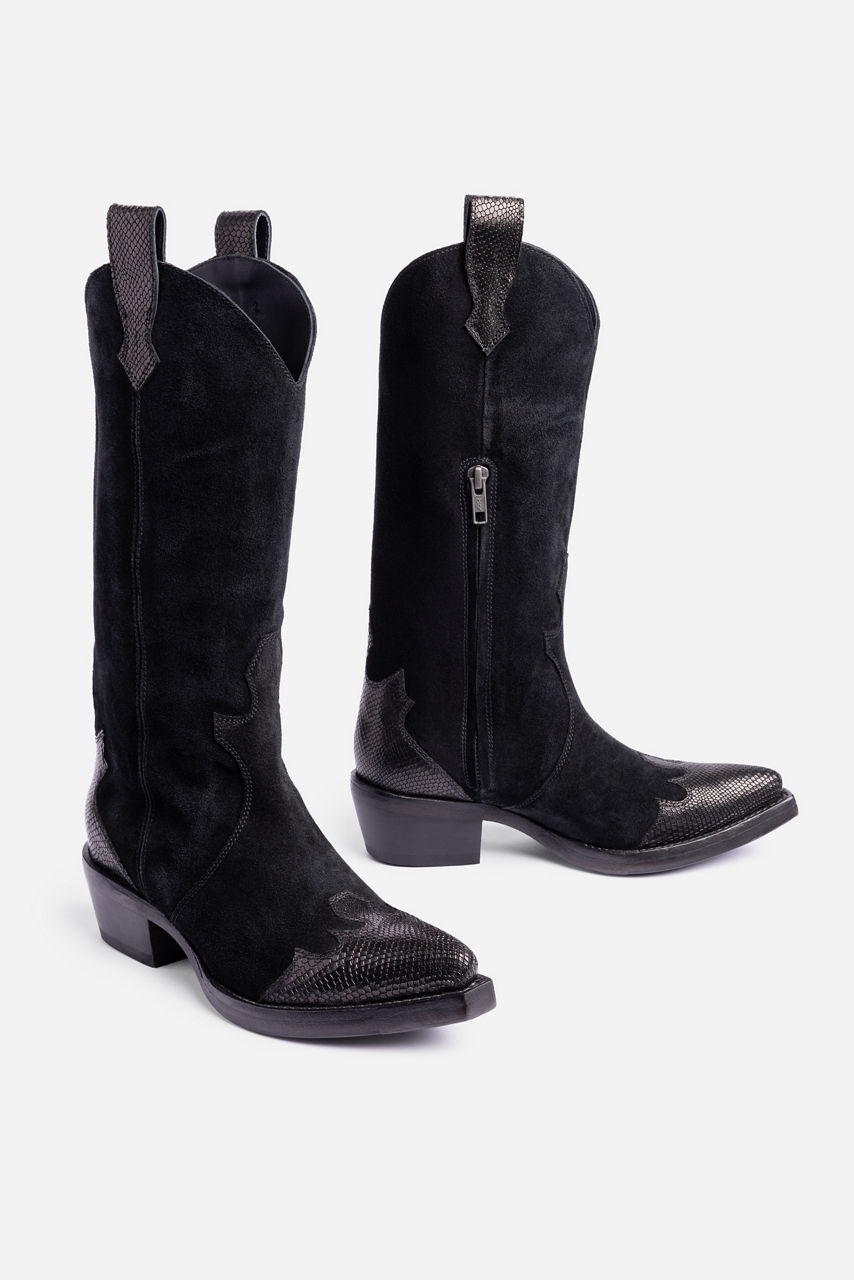 ITALIAN SUEDE PITONE BOOT, , large image 2