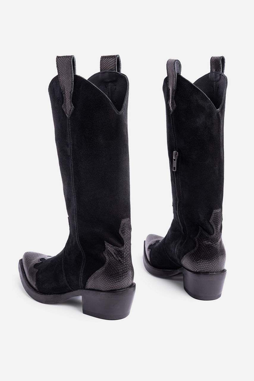 ITALIAN SUEDE PITONE BOOT, , large image 3