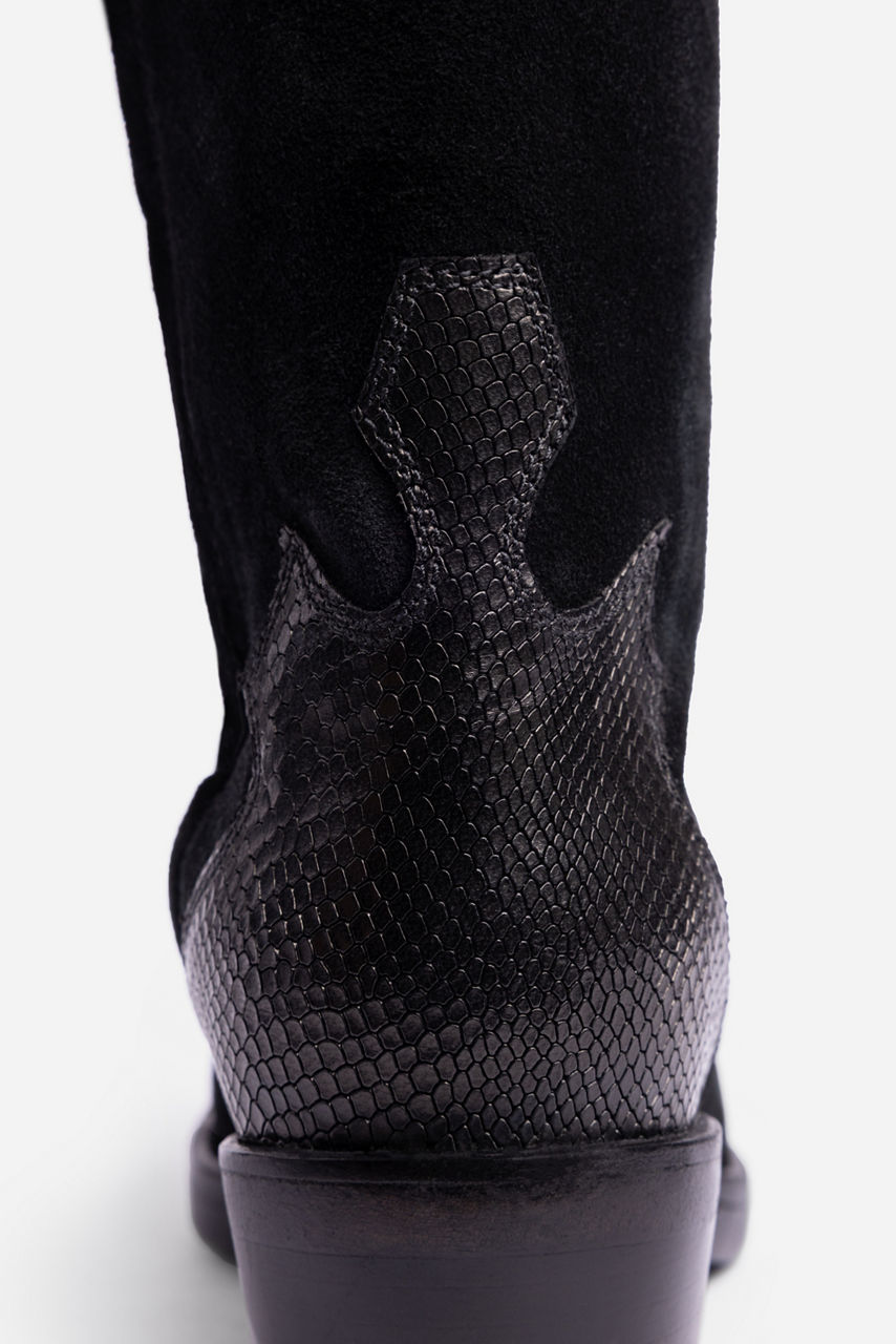 ITALIAN SUEDE PITONE BOOT, , large image 5
