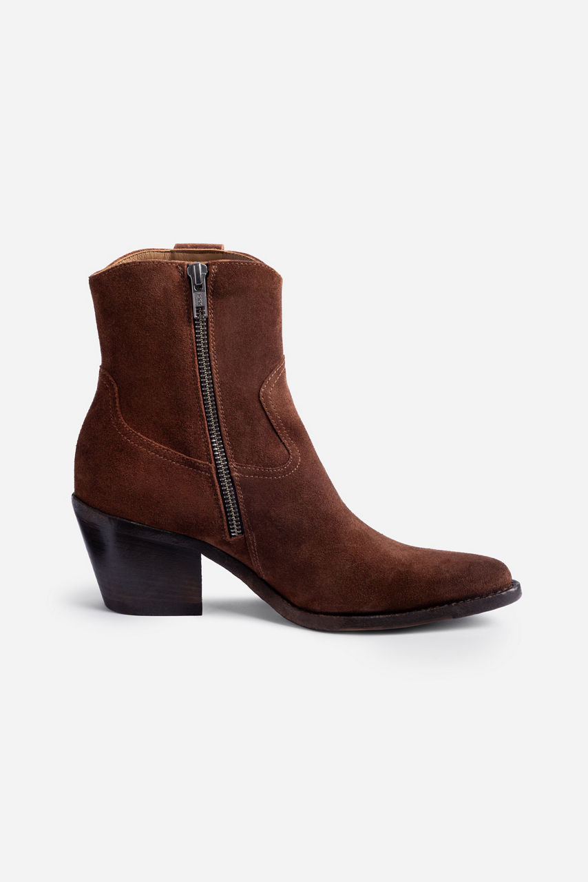 ITALIAN SUEDE ANKLE BOOTIE, , large image 2