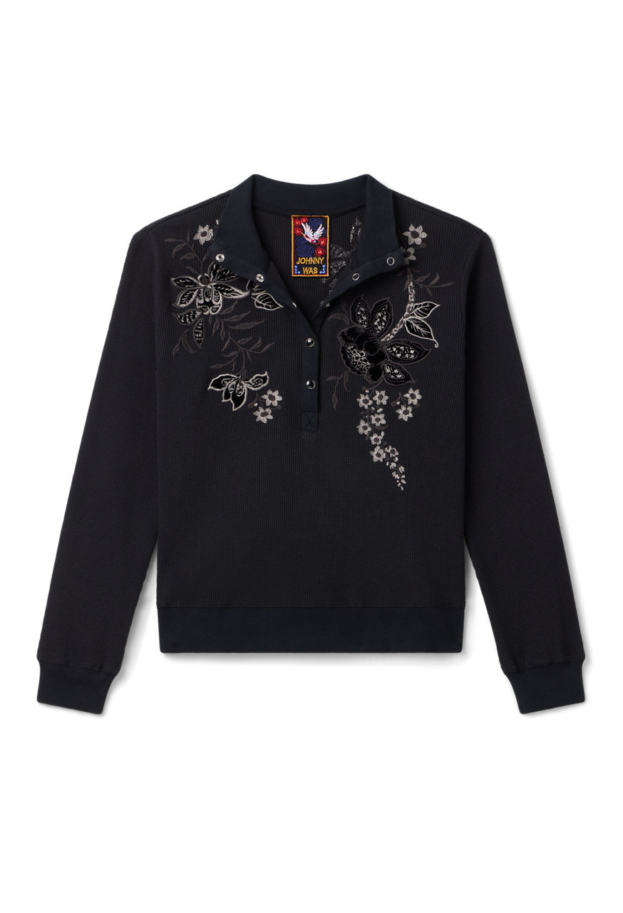 THERMAL HENLEY T-SHIRT, , large image 5
