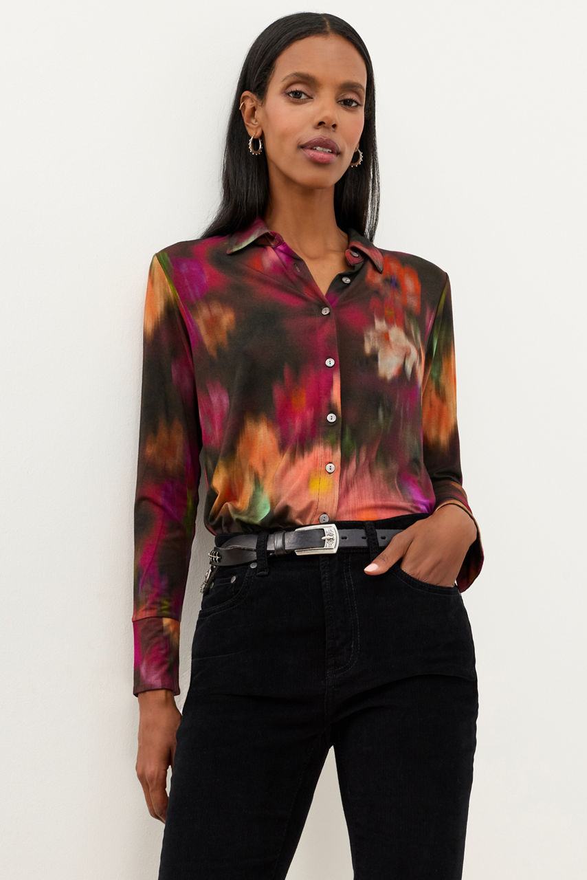 THE JANIE FAVORITE BUTTON FRONT SHIRT, , large image 1