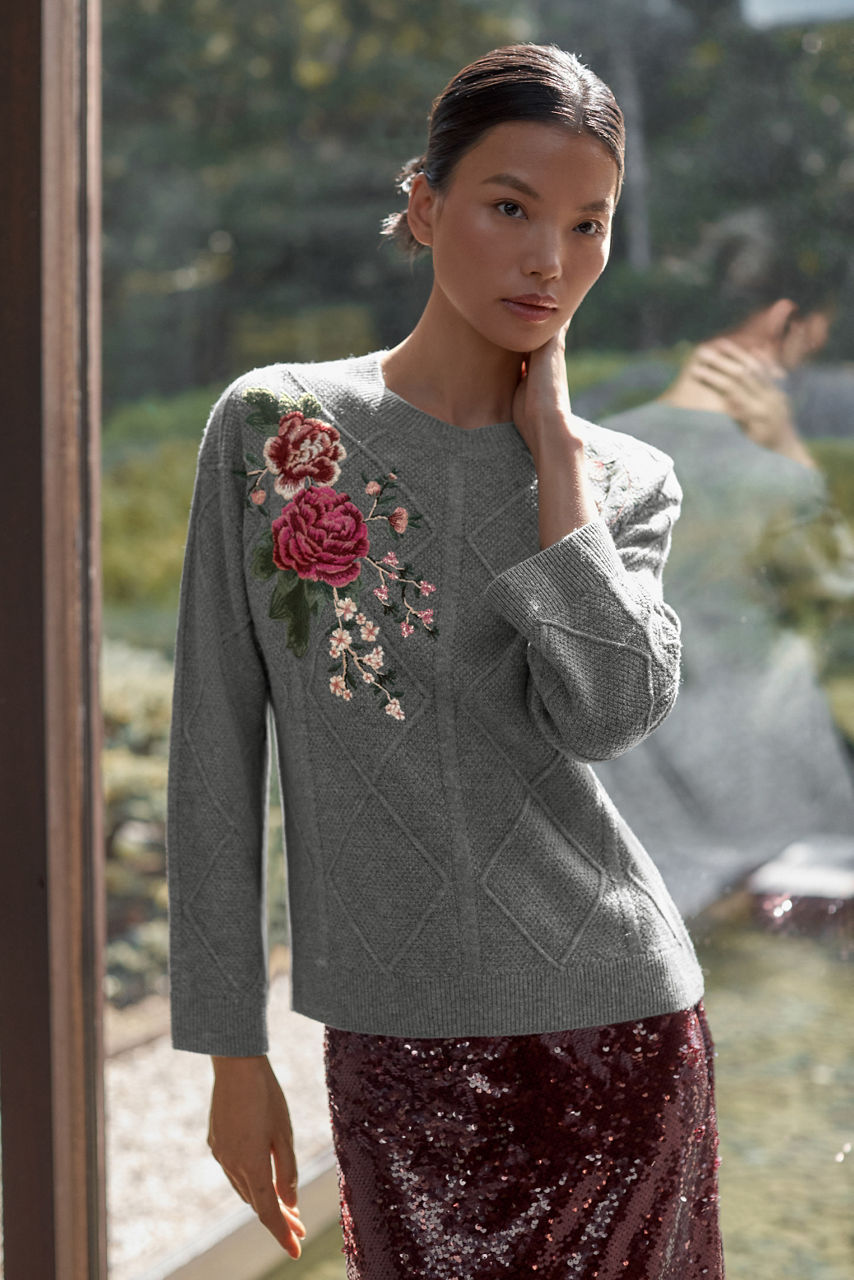 CABLE KNIT SWEATER, , large image 7