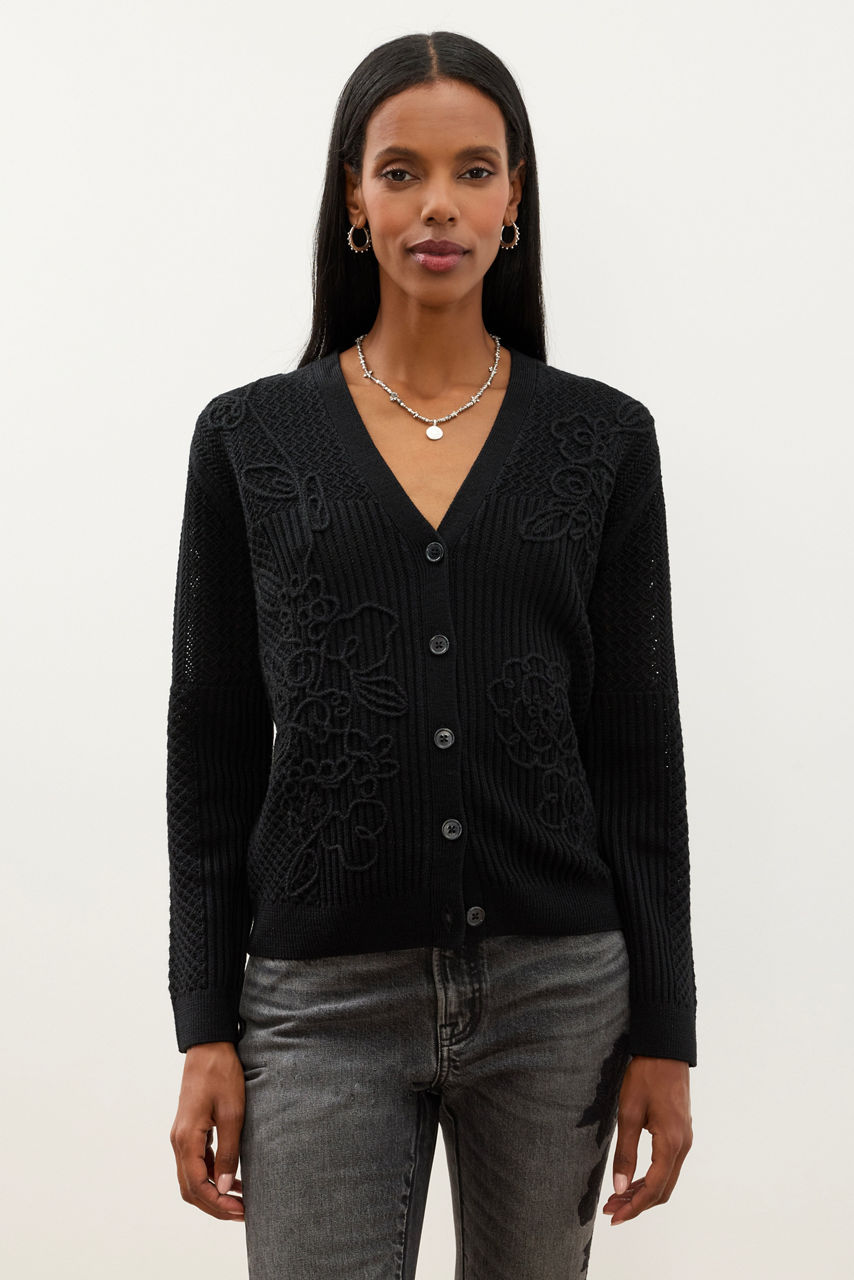 SEQUIN EMBROIDERY CARDIGAN, , large image 2