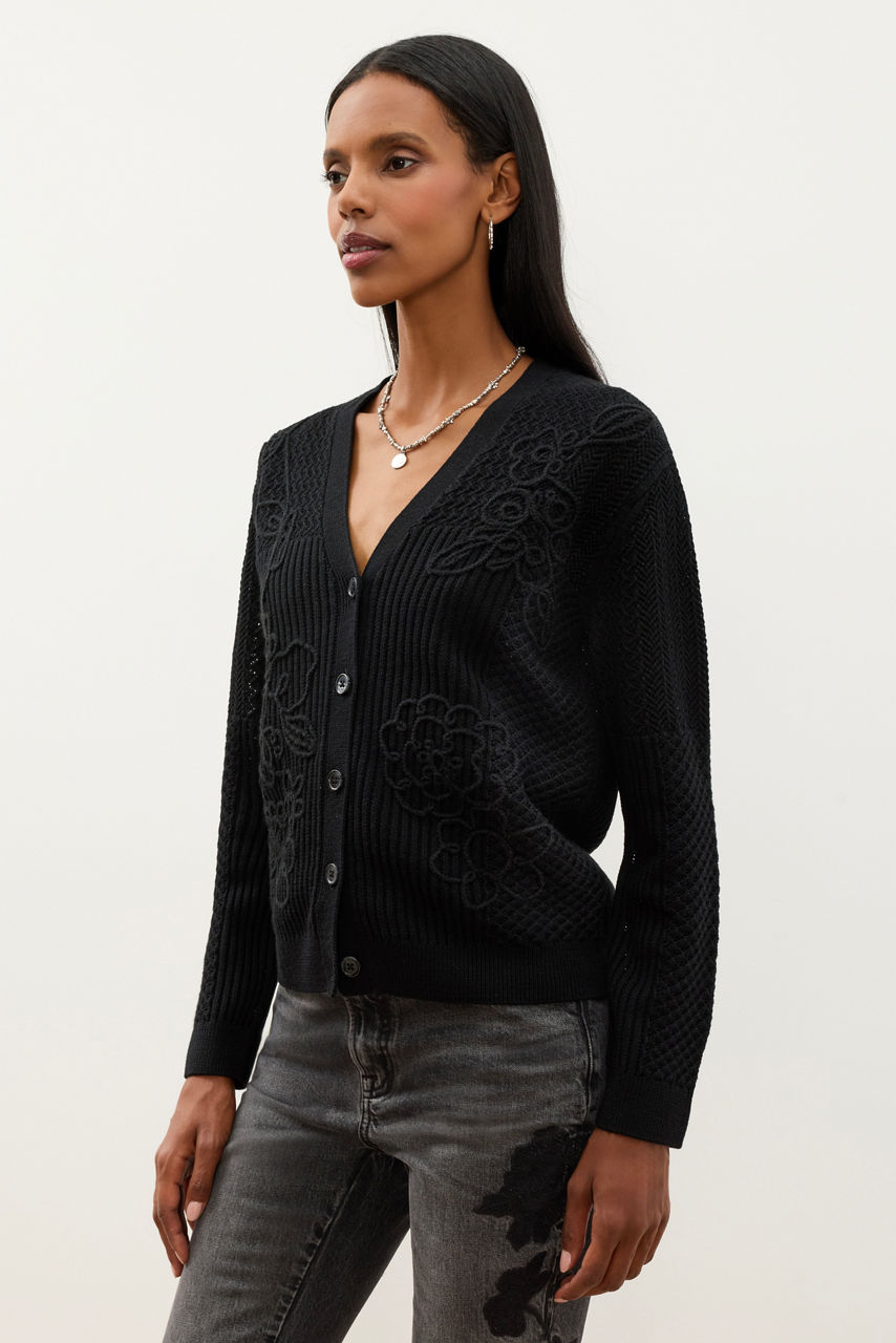SEQUIN EMBROIDERY CARDIGAN, , large image 3