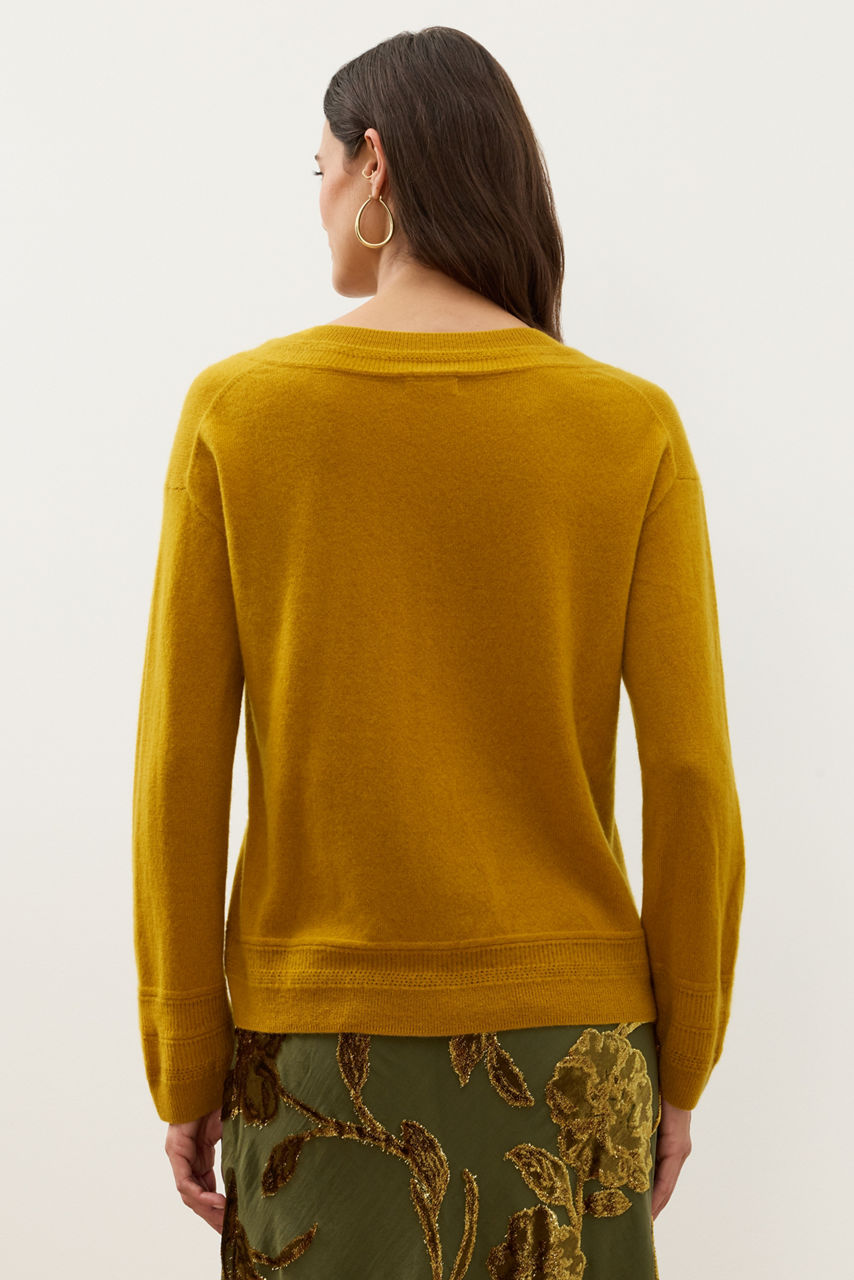 CASHMERE V-NECK SWEATER, , large image 4