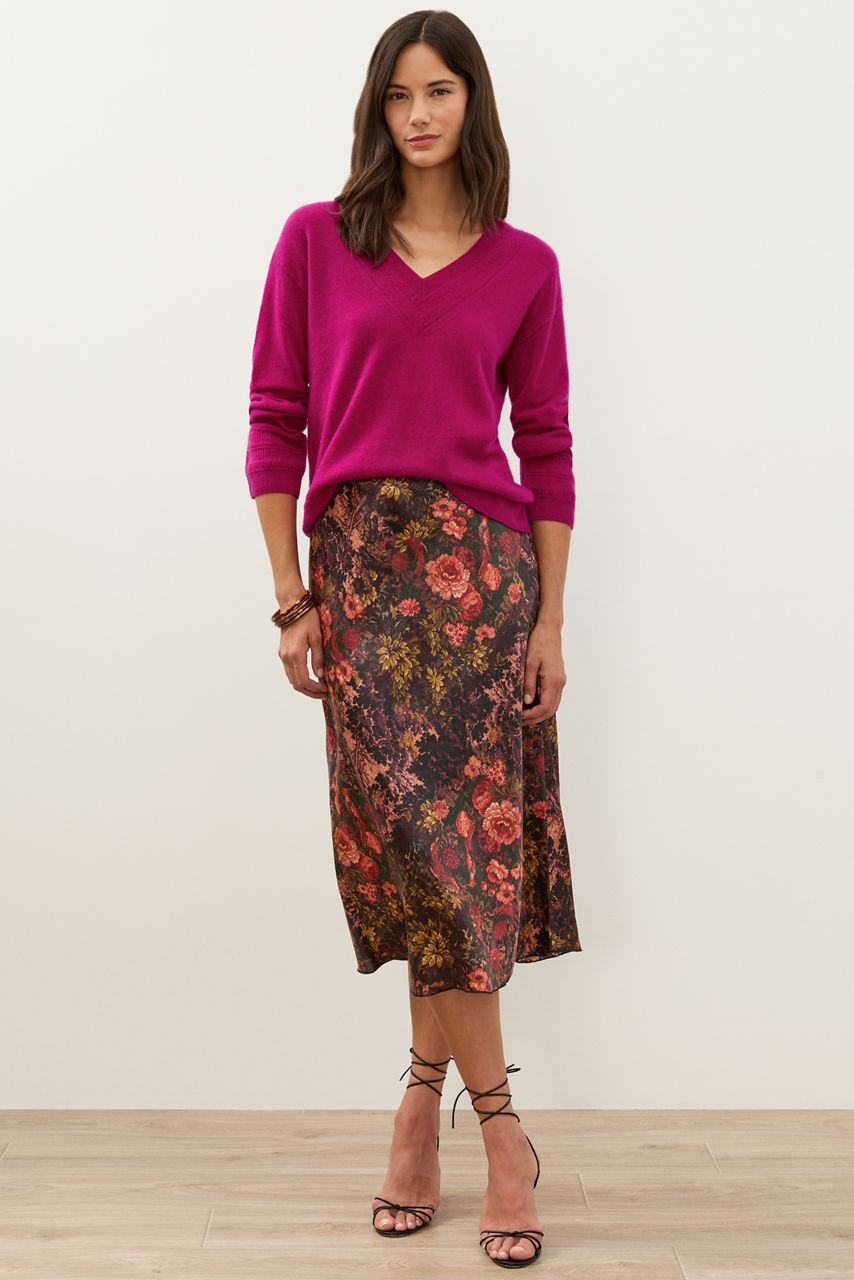 CASHMERE V-NECK SWEATER, , large image 1