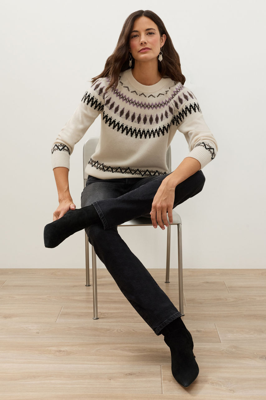 FAIR ISLE SWEATER, , large image 1