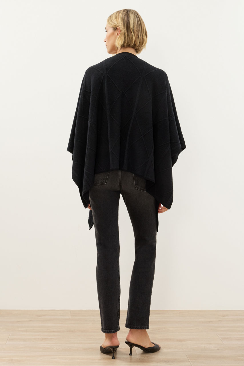 CABLE KNIT CAPE, , large image 4