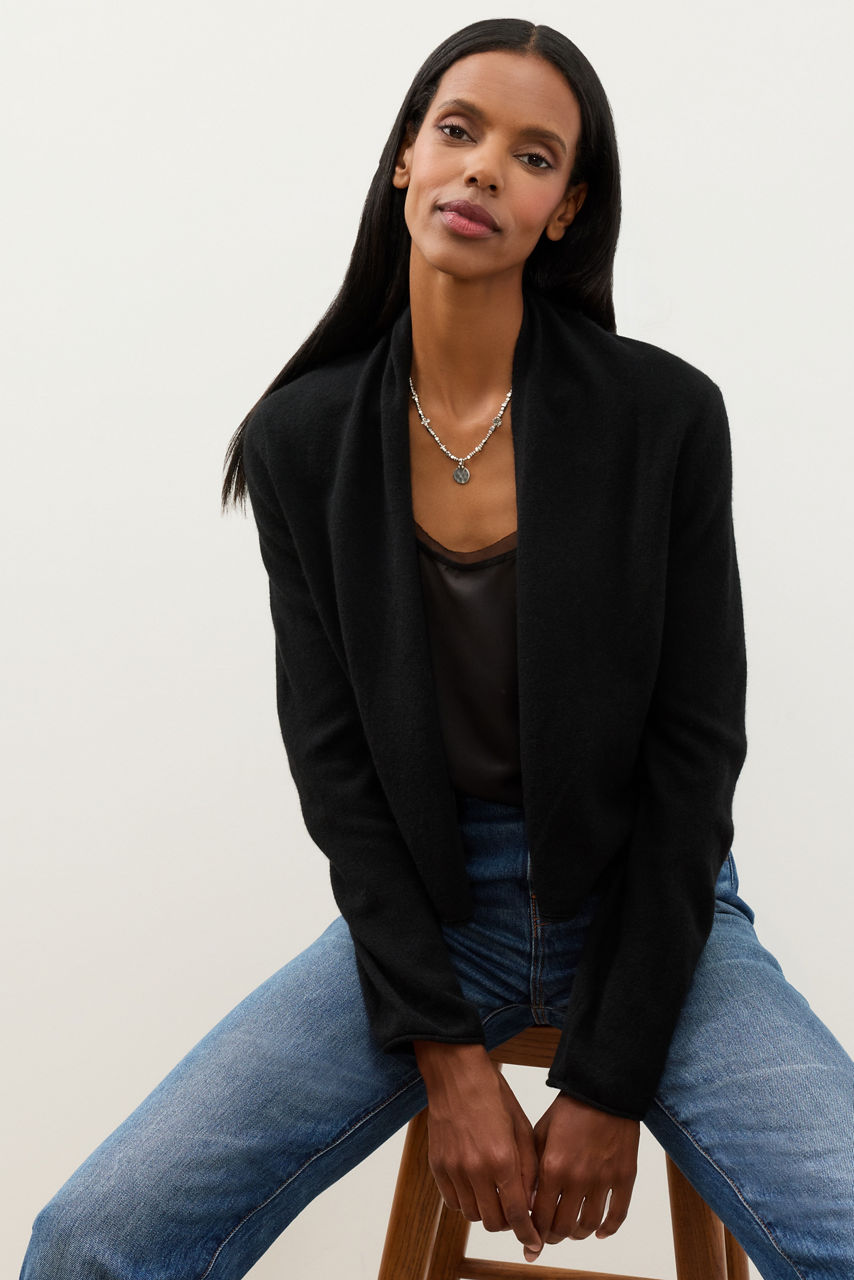 SOLID CROPPED BOLERO, , large image 1