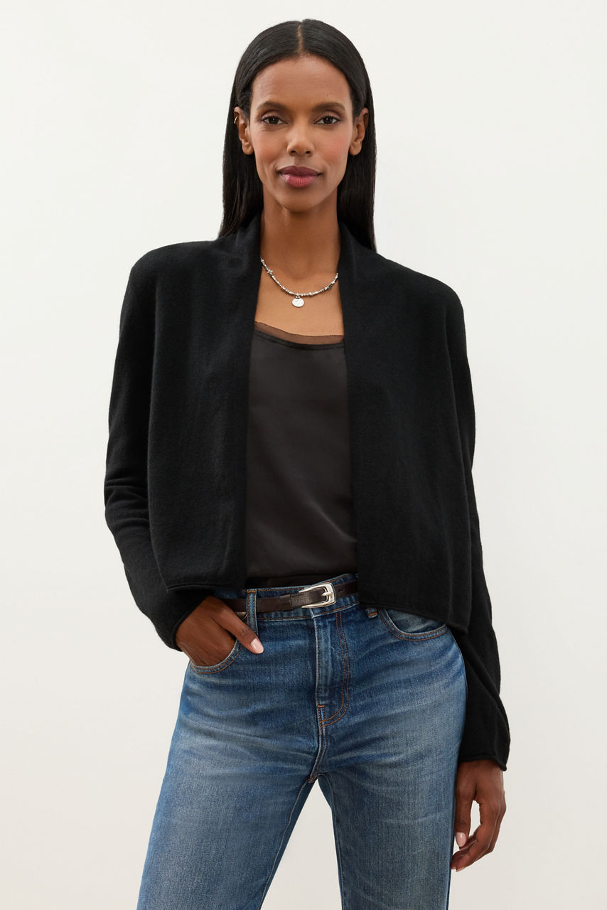SOLID CROPPED BOLERO, , large image 2