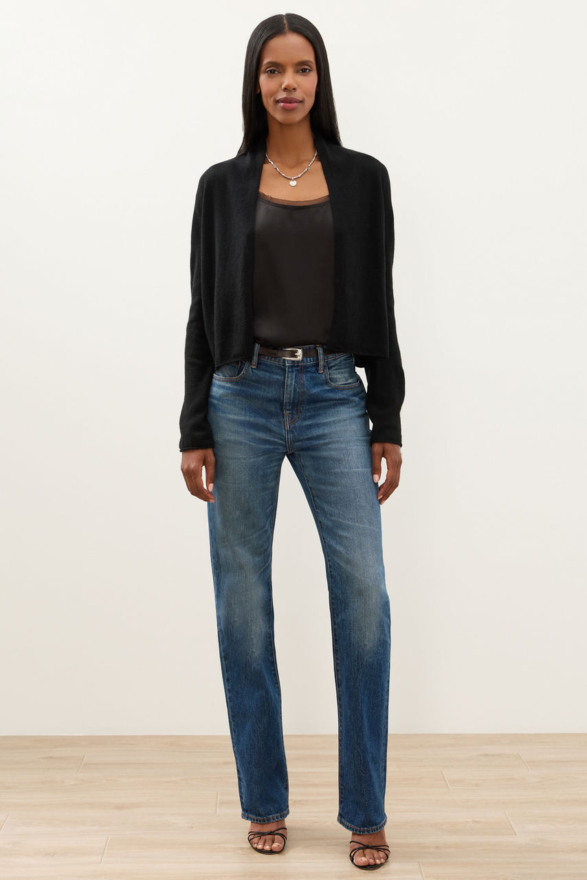 SOLID CROPPED BOLERO, , large image 5