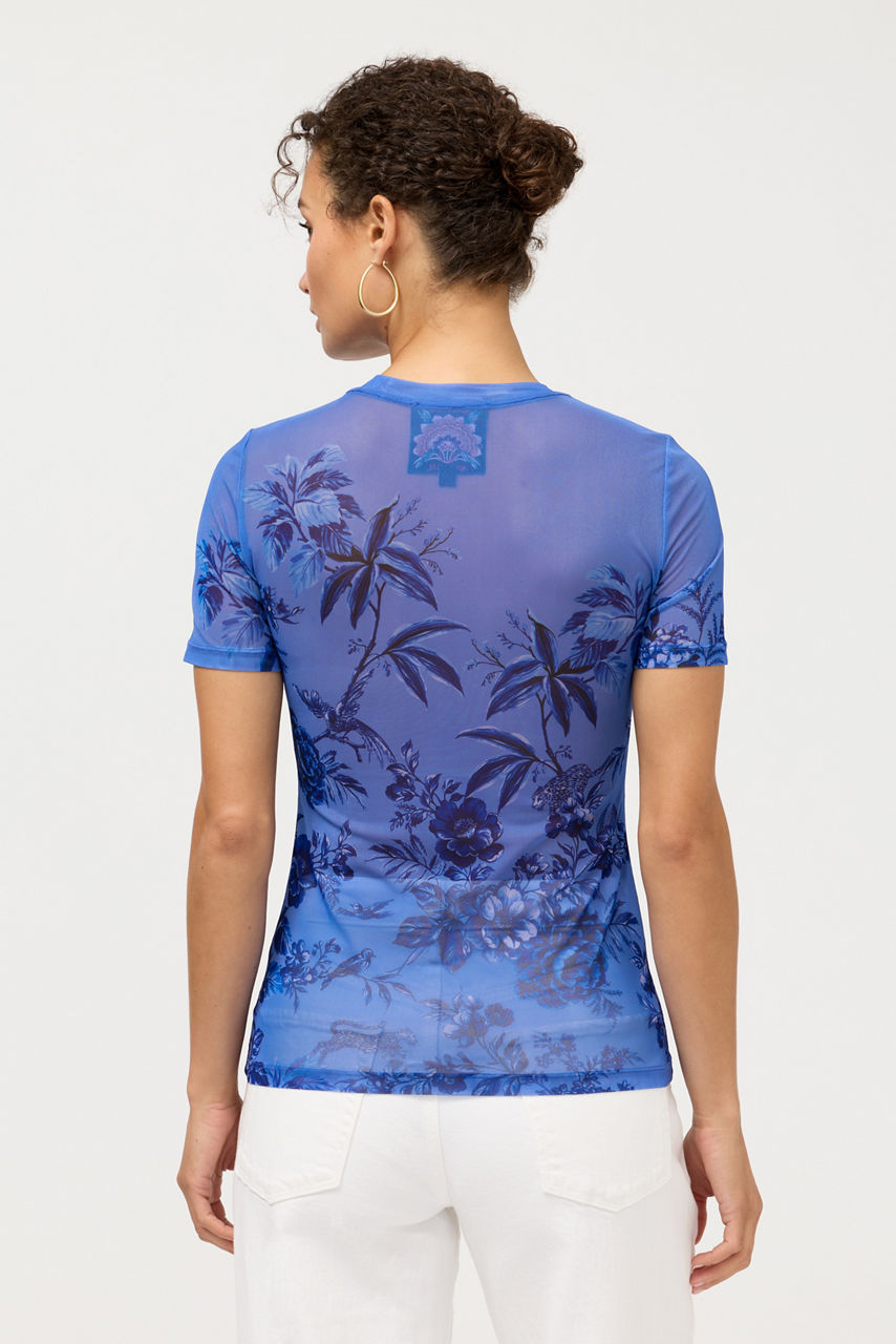 ELEANOR SHORT SLEEVE MESH TEE, , large image 4