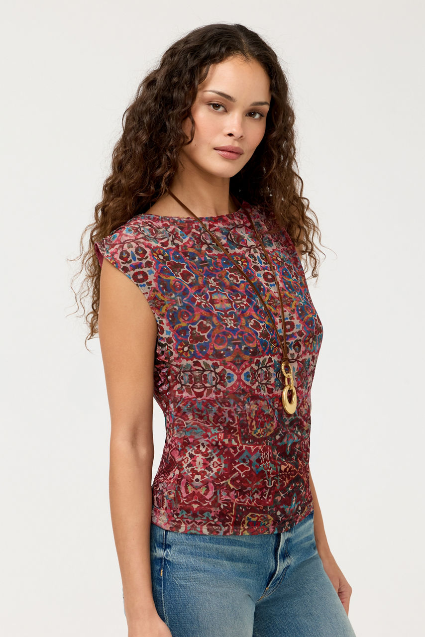 ELIZETH MESH TEE, , large image 4