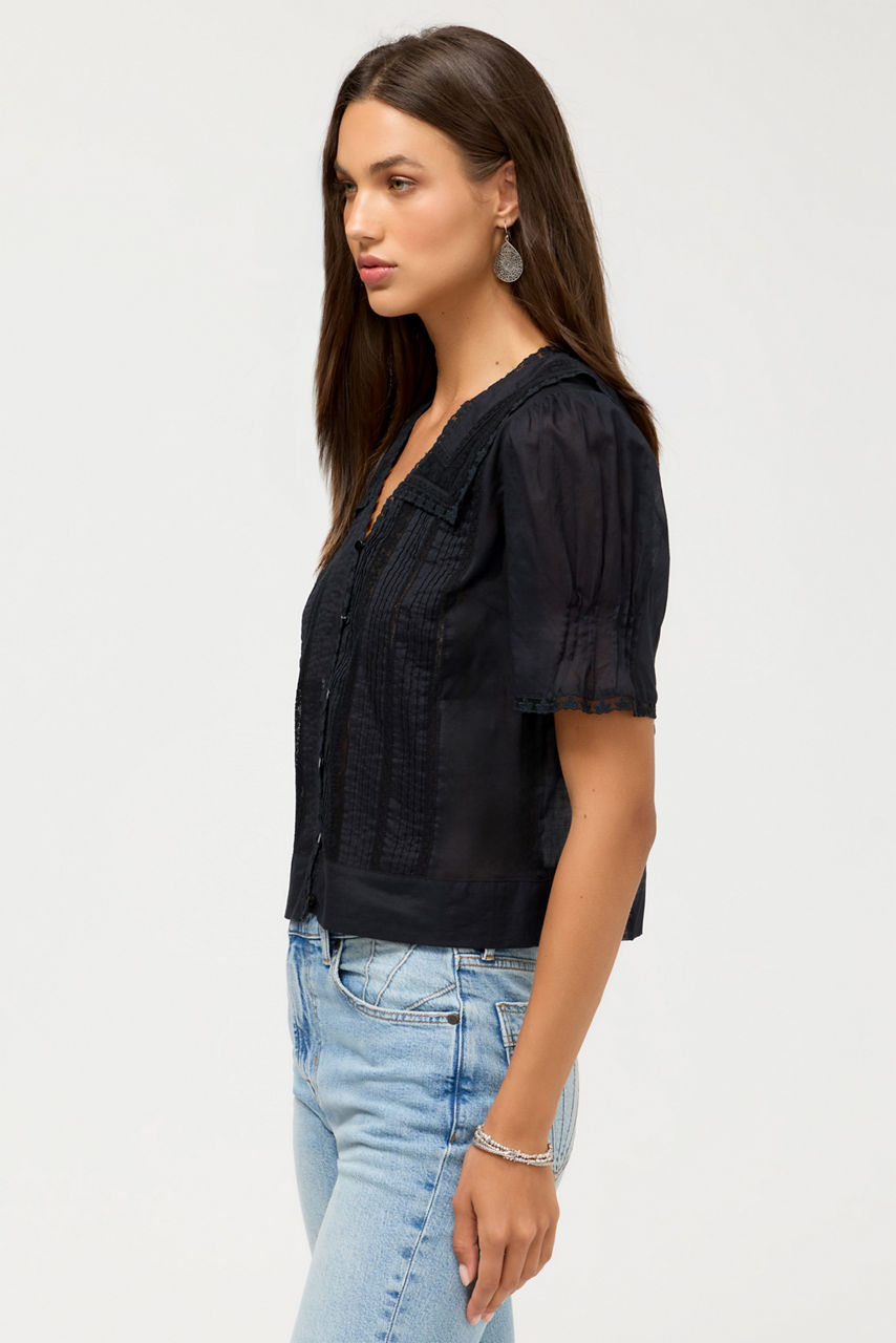 KAYTI PINTUCK BLOUSE, , large image 3