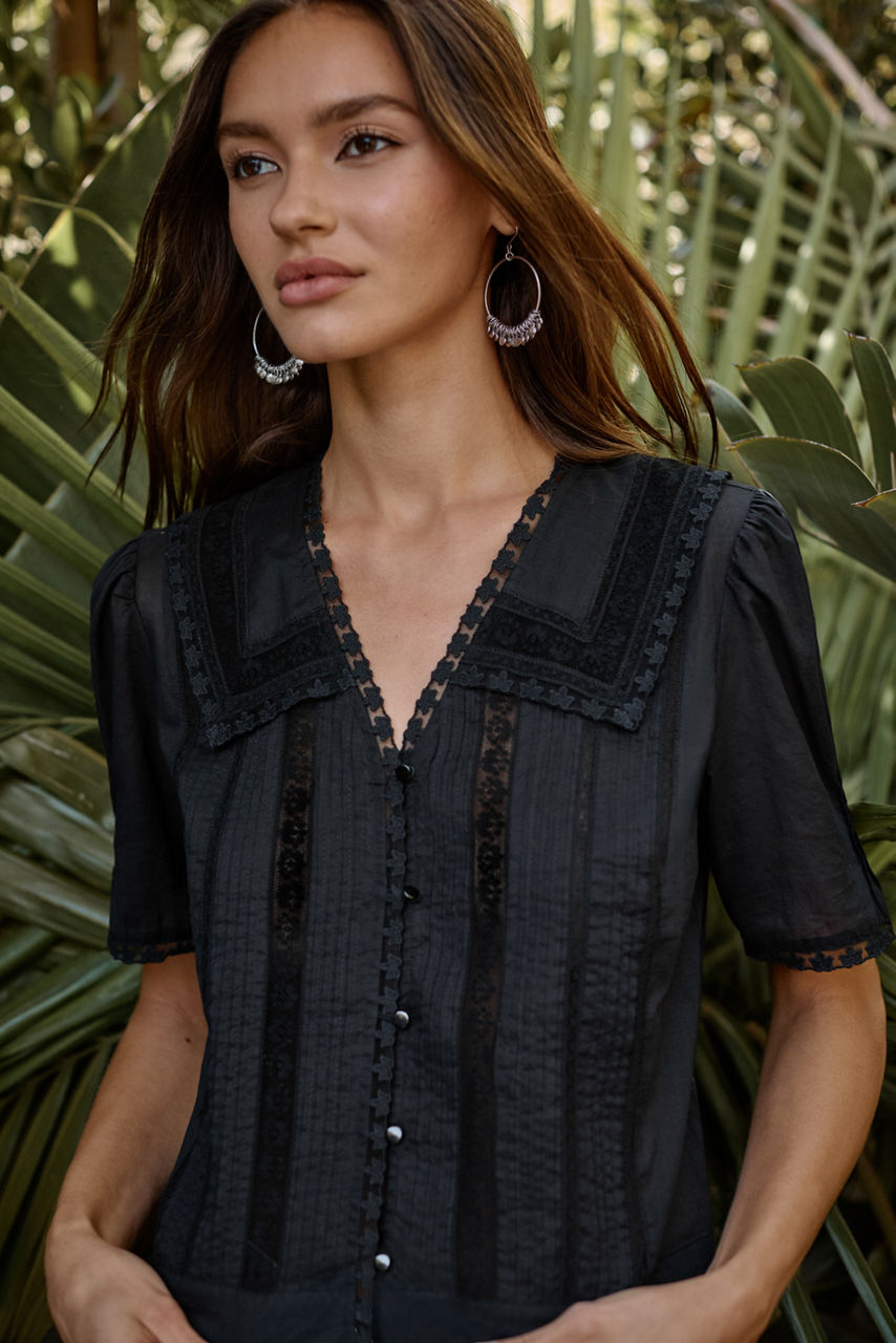 KAYTI PINTUCK BLOUSE, , large image 5