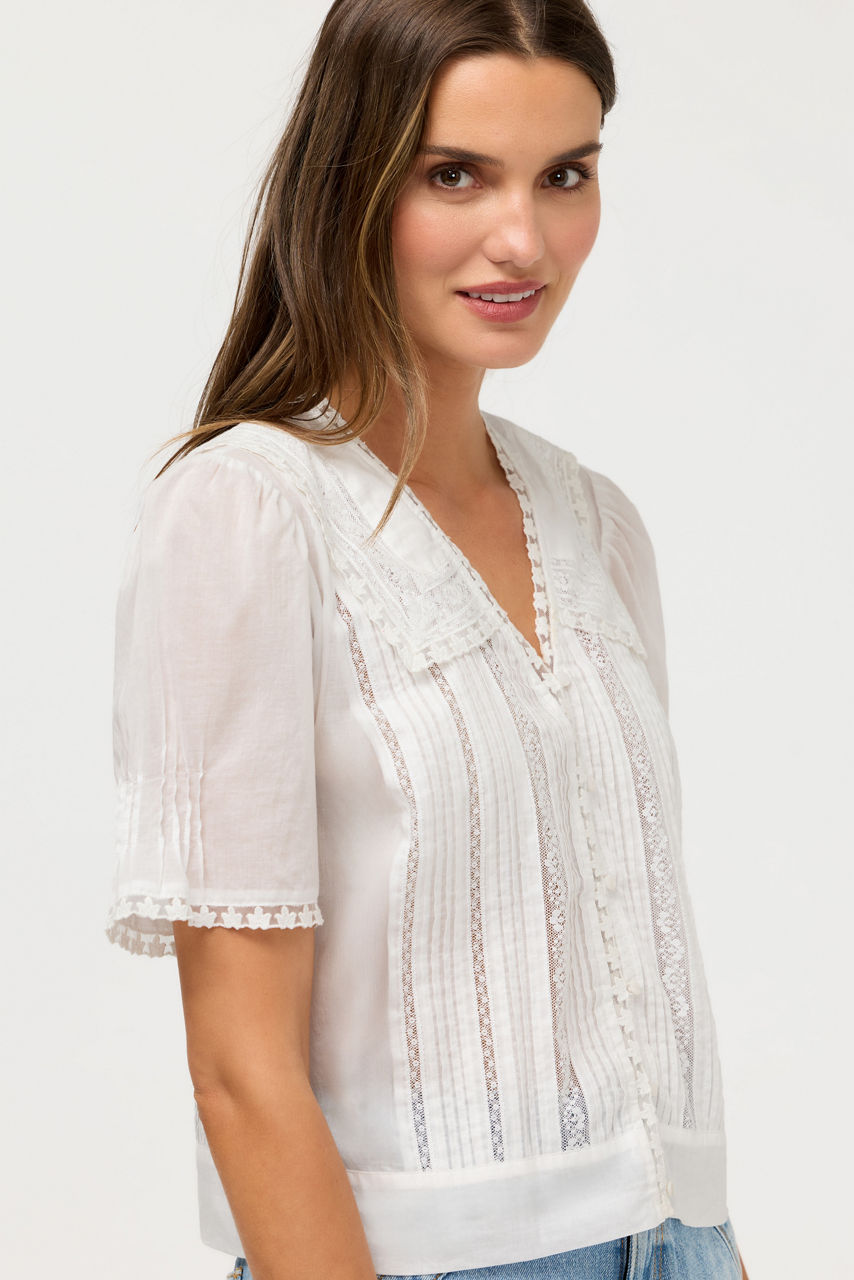 KAYTI PINTUCK BLOUSE, , large image 3