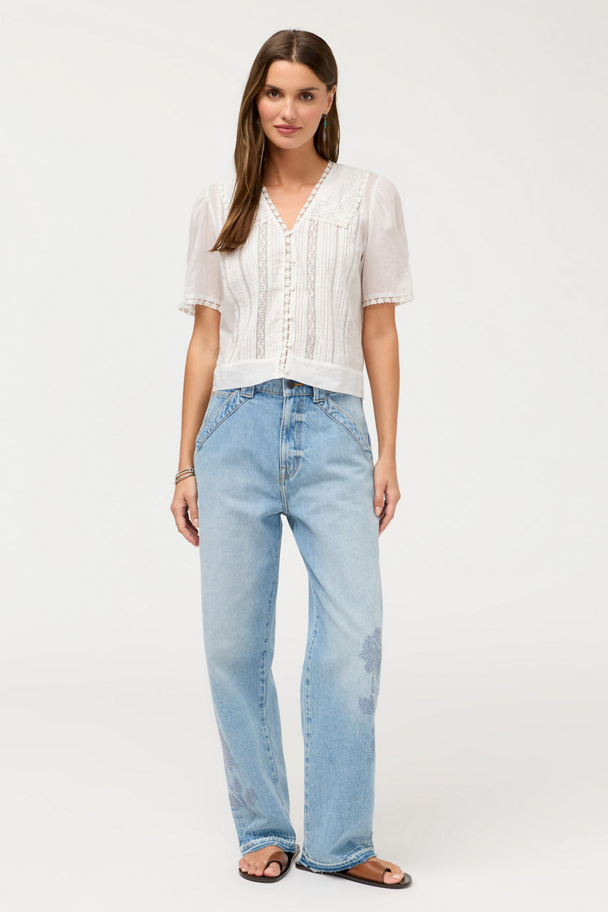 KAYTI PINTUCK BLOUSE, , large image 4