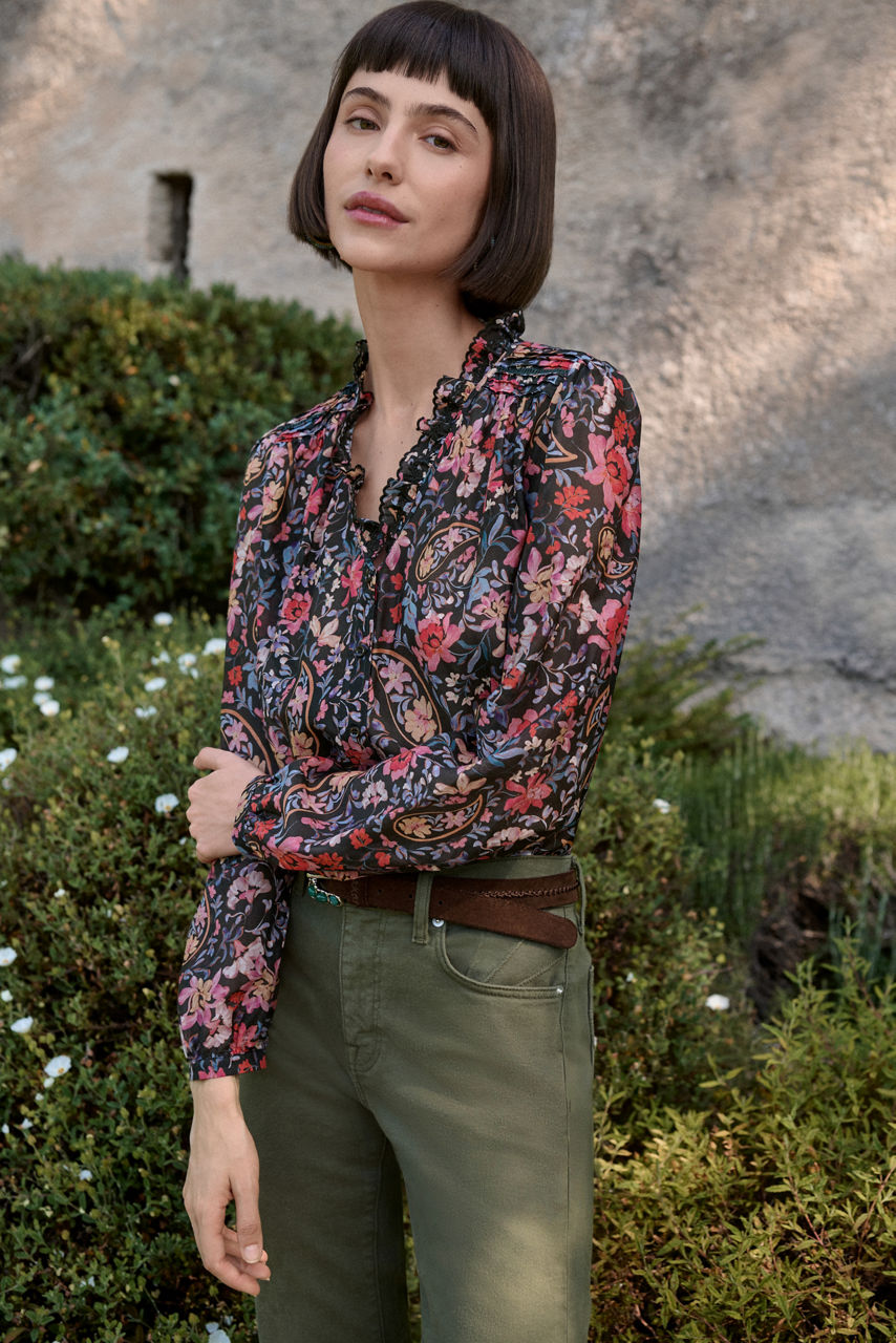 HANNETH PINTUCK BLOUSE, , large image 4