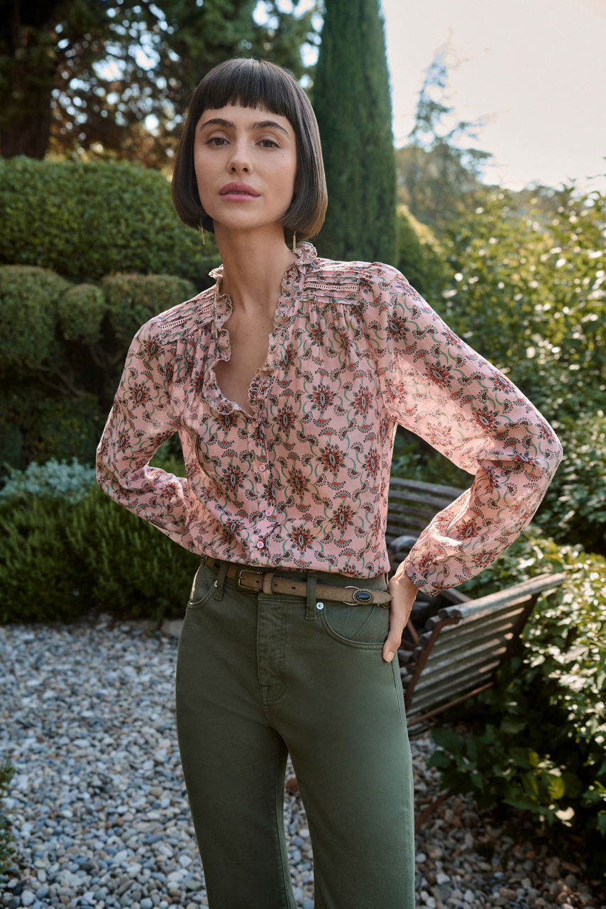 HANNETH PINTUCK BLOUSE, , large image 5