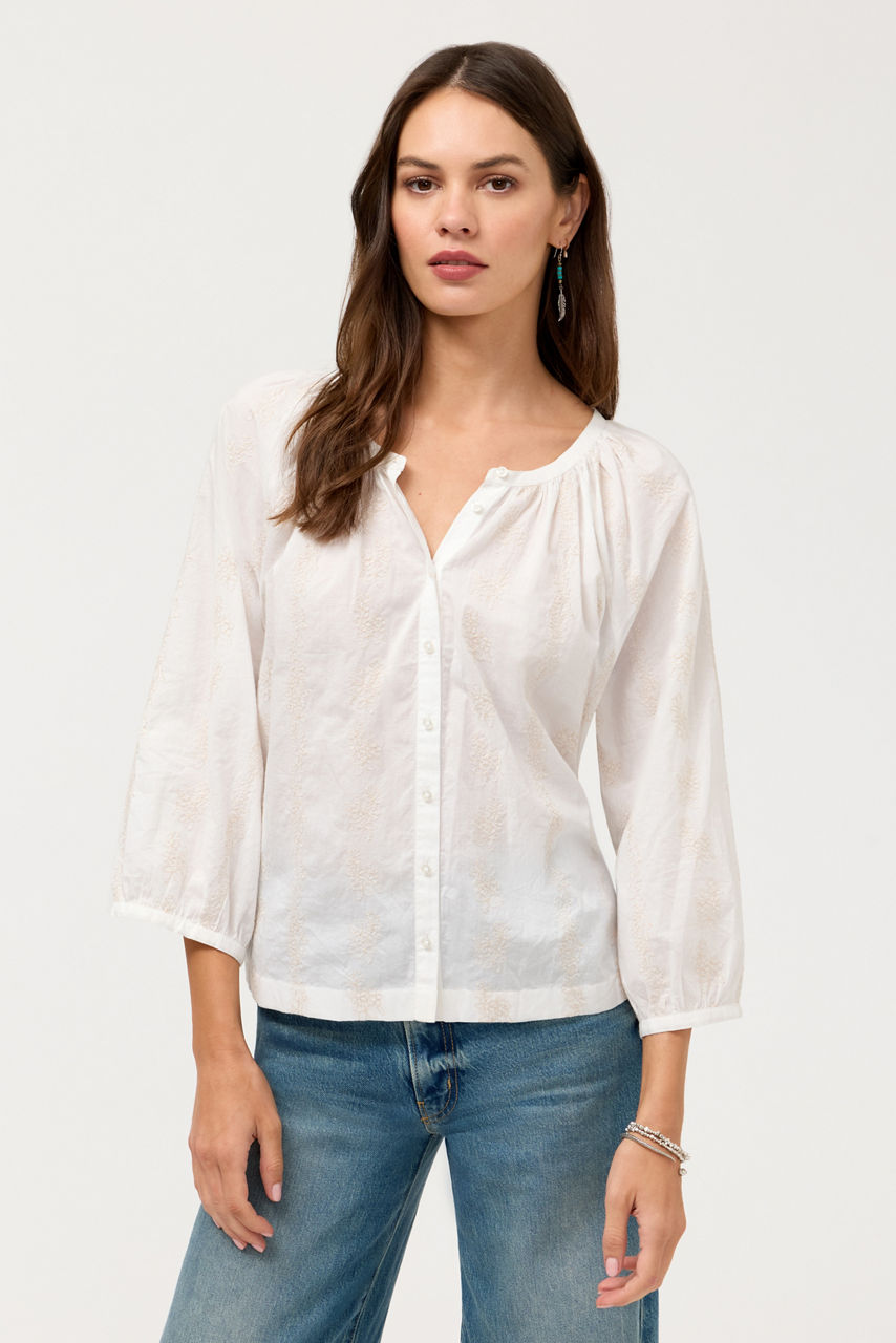 LOTTIEE PEASANT BLOUSE, , large image 1