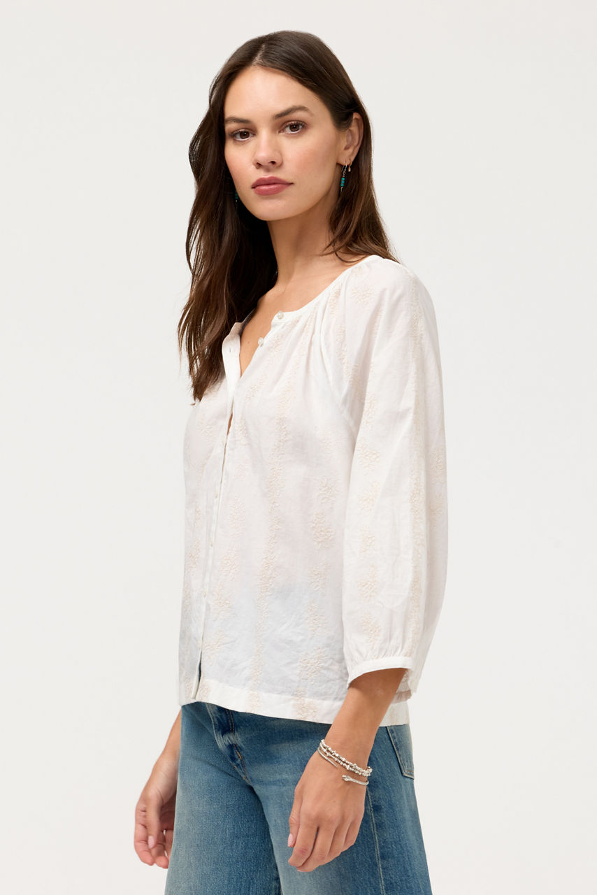 LOTTIEE PEASANT BLOUSE, , large image 2