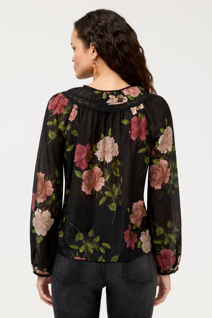 BOWDIE PEASANT BLOUSE, , large image 4