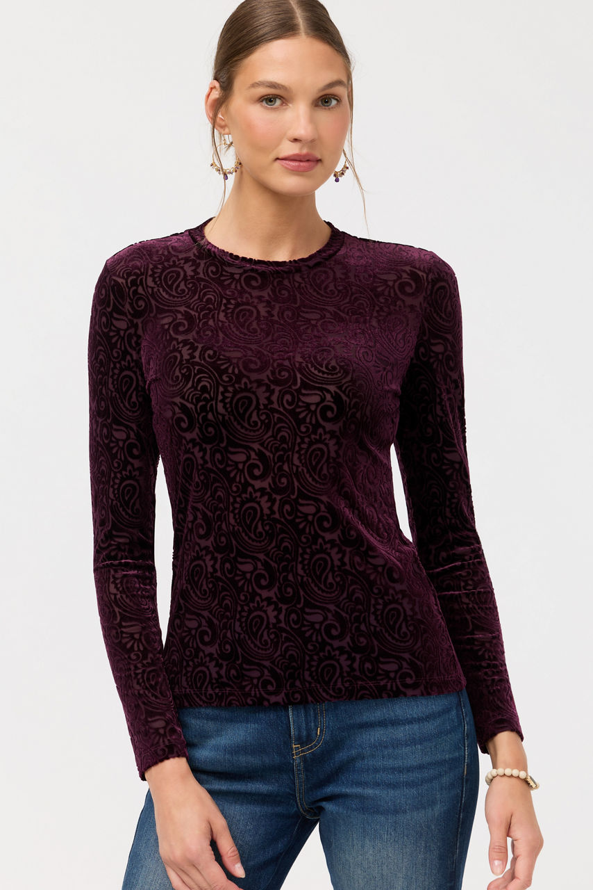 NATALIE LONG SLEEVE MESH TEE