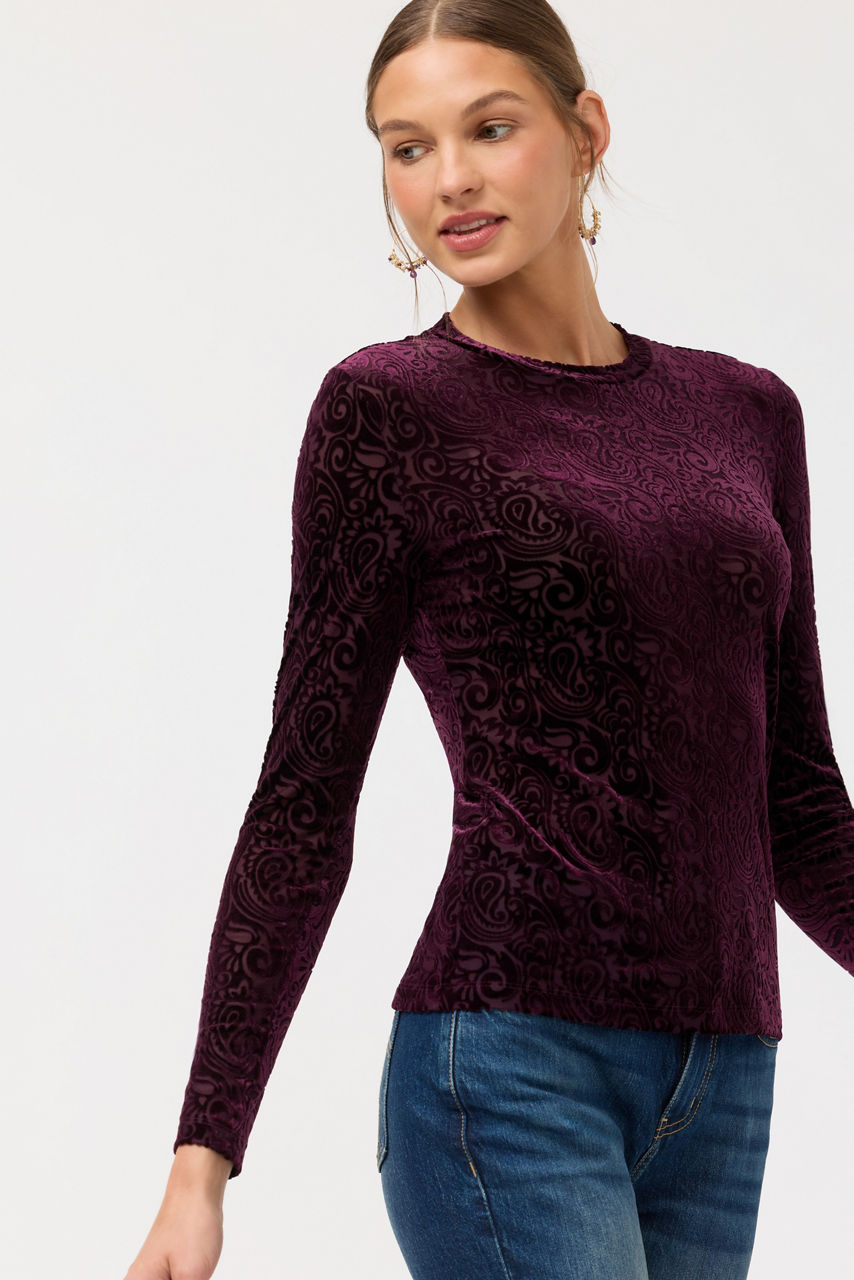 NATALIE LONG SLEEVE MESH TEE, , large image 2