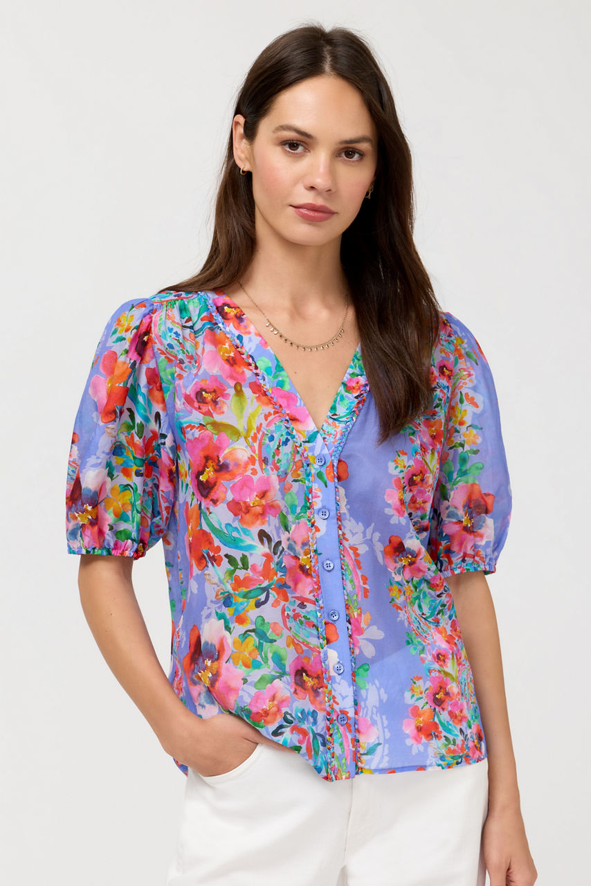 MIRRIAN PEASANT BLOUSE, , large image 1