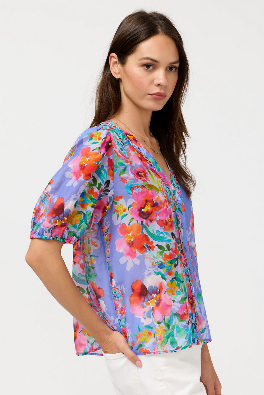 MIRRIAN PEASANT BLOUSE, , large image 2