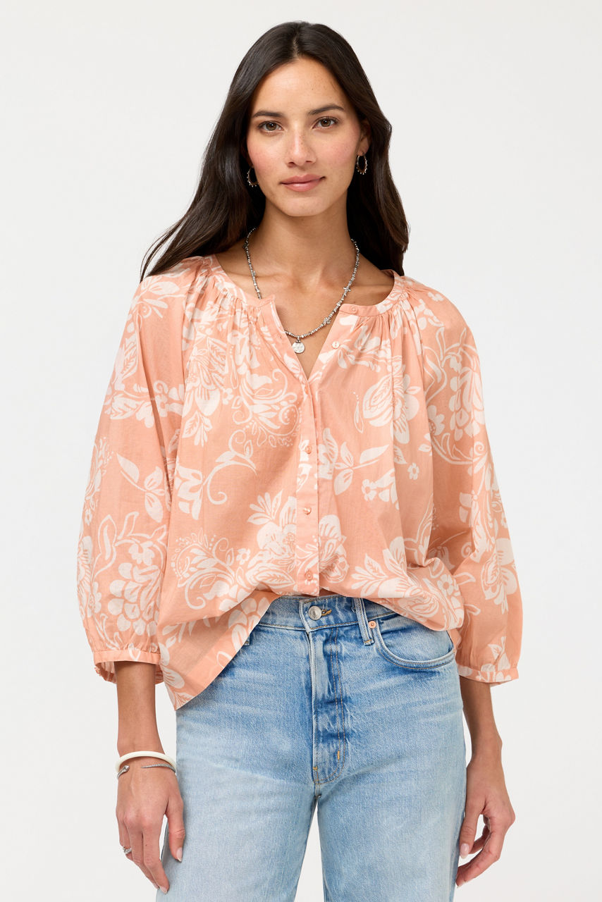 MICHAELLA PEASANT BLOUSE, , large image 1