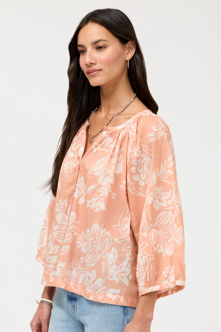 MICHAELLA PEASANT BLOUSE, , large image 2