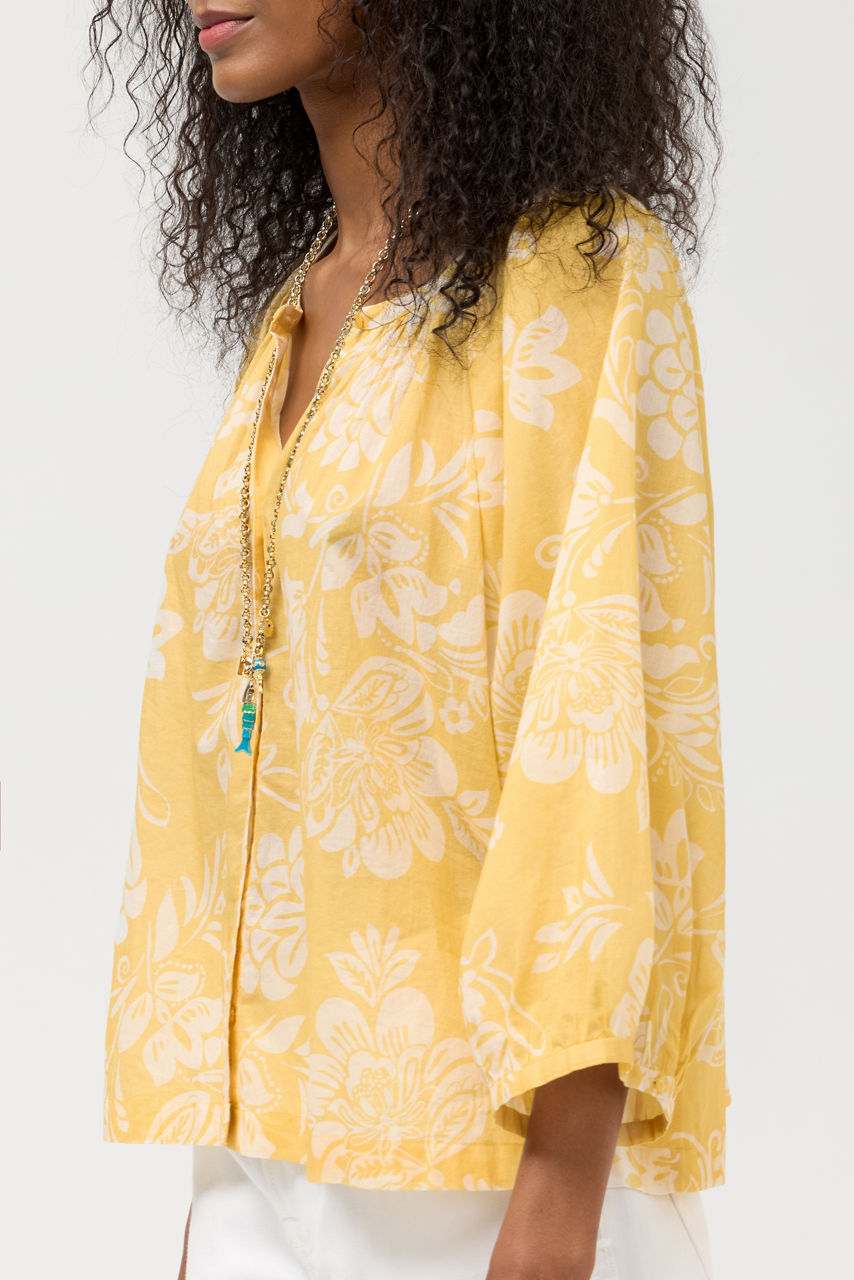 MICHAELLA PEASANT BLOUSE, , large image 3