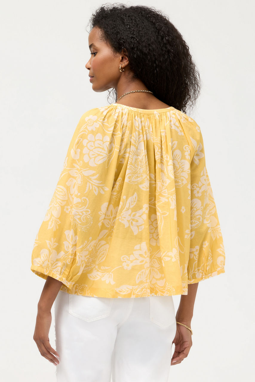 MICHAELLA PEASANT BLOUSE, , large image 4