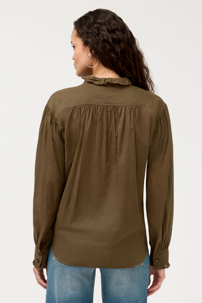 YALENNA RUFFLE BLOUSE, , large image 5