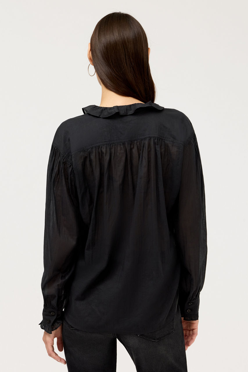 YALENNA RUFFLE BLOUSE, , large image 3