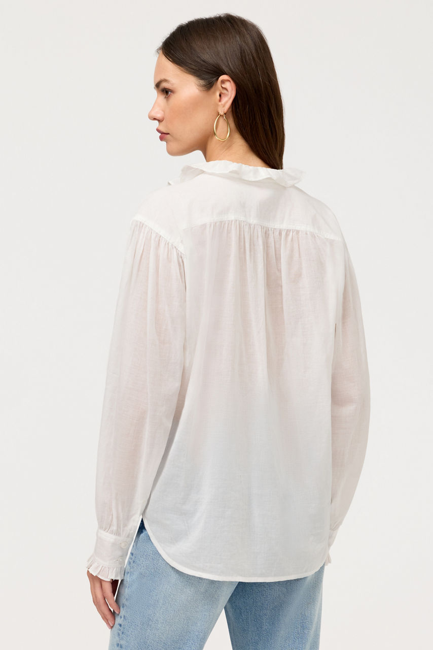 YALENNA RUFFLE BLOUSE, , large image 5