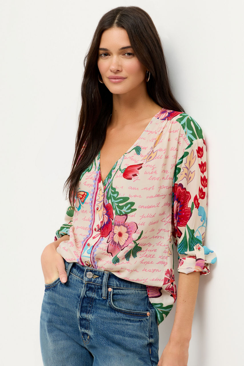 NISHA BUTTON UP SHIRT, , large image 1