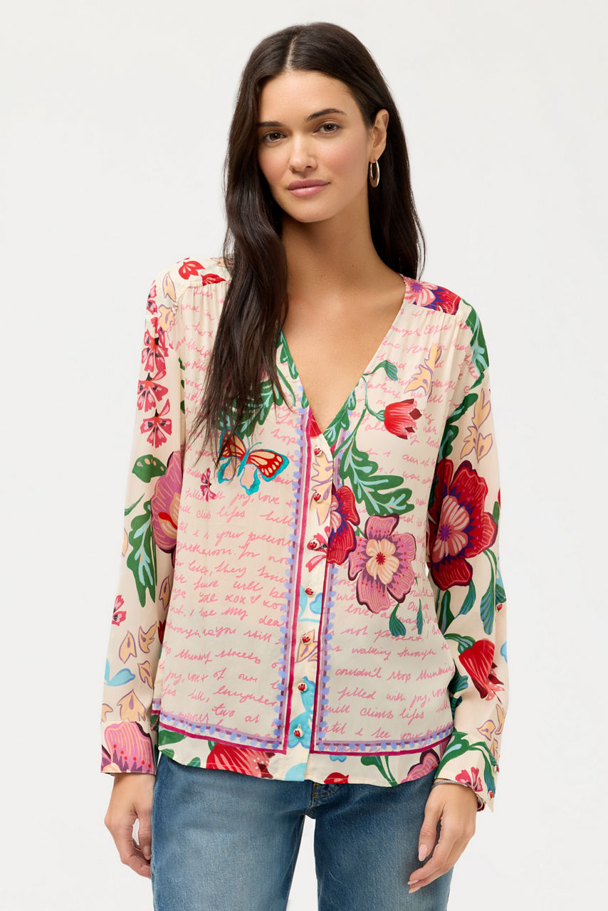 NISHA BUTTON UP SHIRT, , large image 2