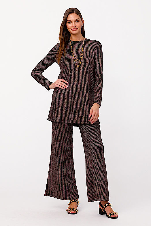 JENNA METALLIC TUNIC, , large video