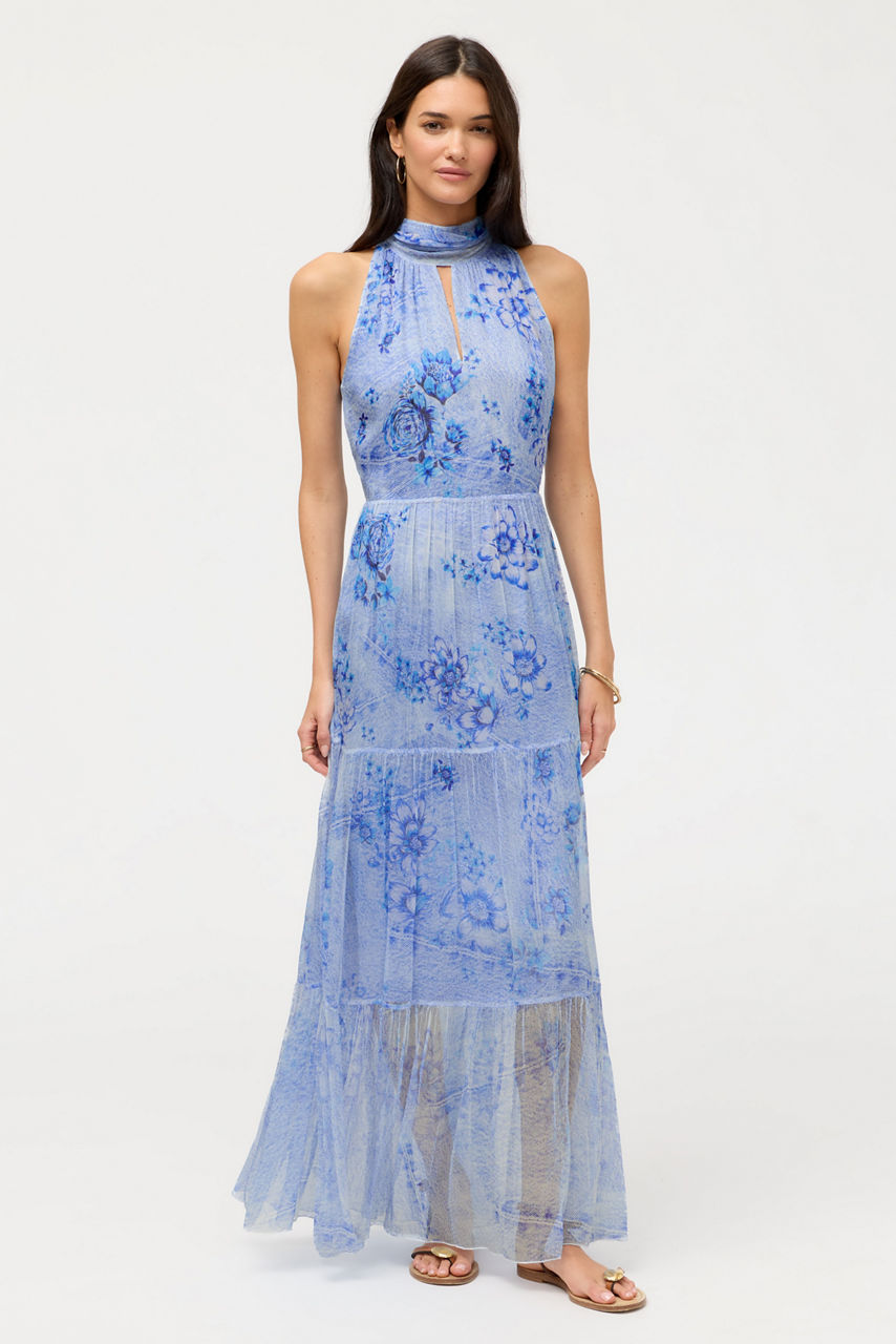 RIONA HALTER MAXI DRESS, , large image 2