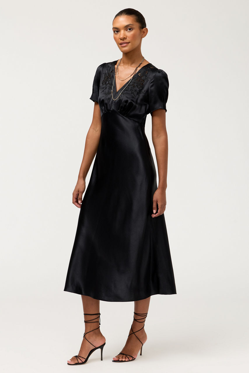 YAMMILET TEA LENGTH DRESS, , large image 1