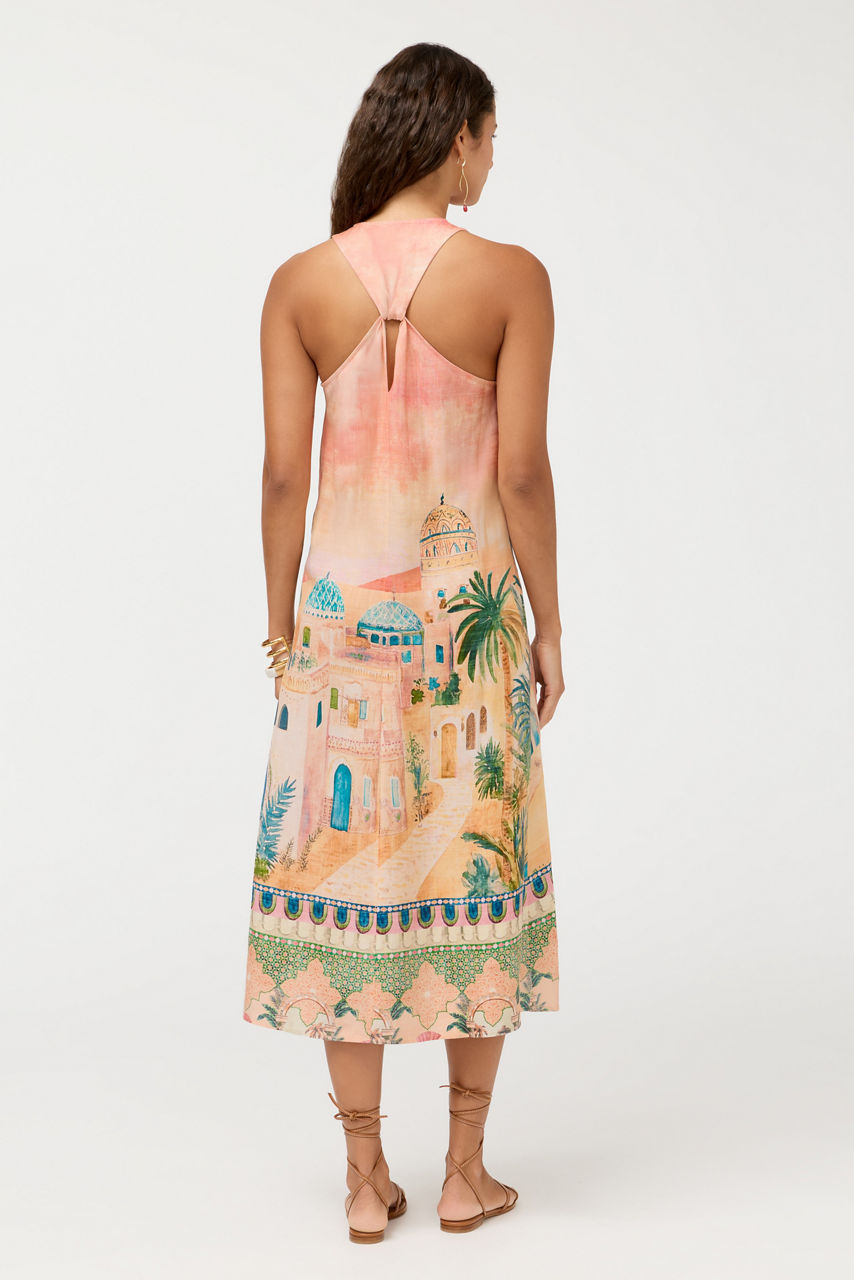 MAYCI HALTER MIDI DRESS, , large image 4