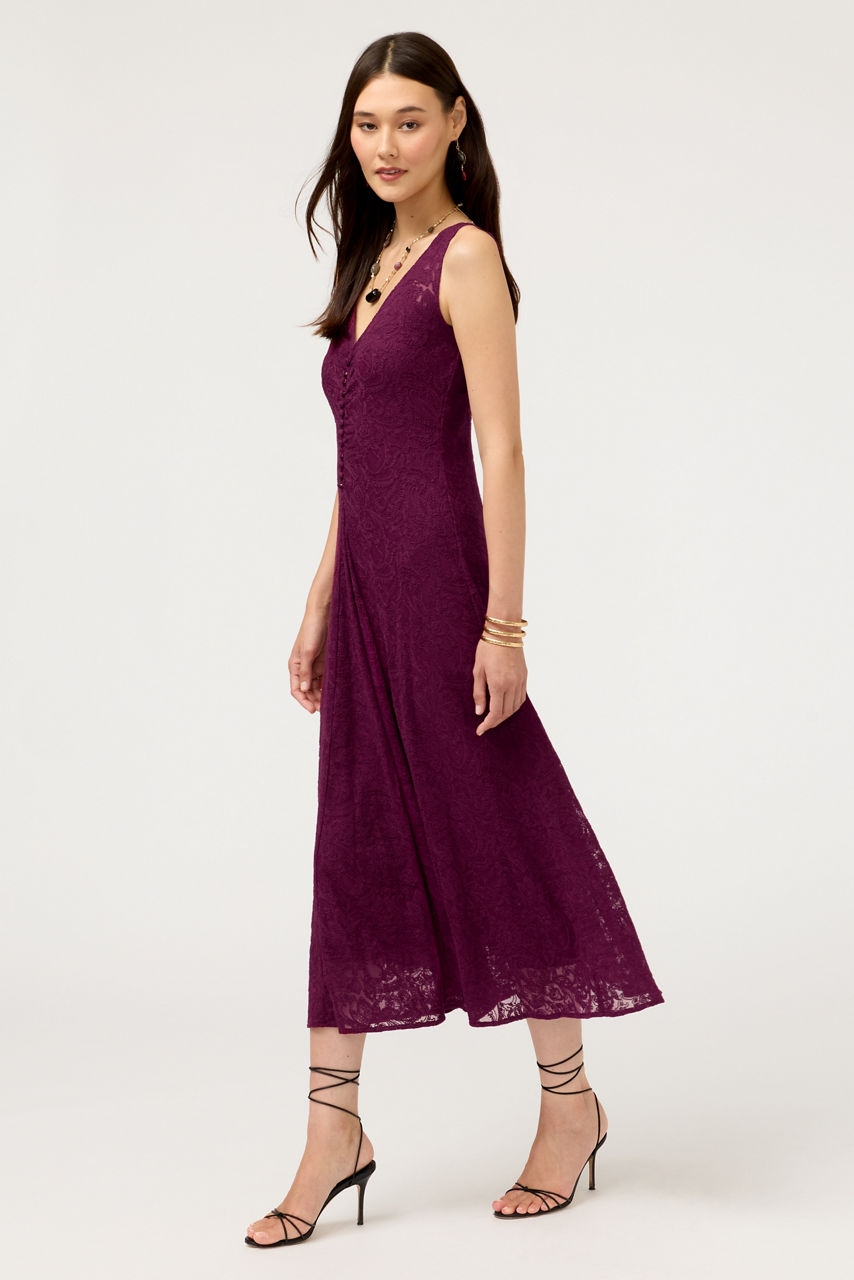 SHEANNE TEA LENGTH DRESS, , large image 3
