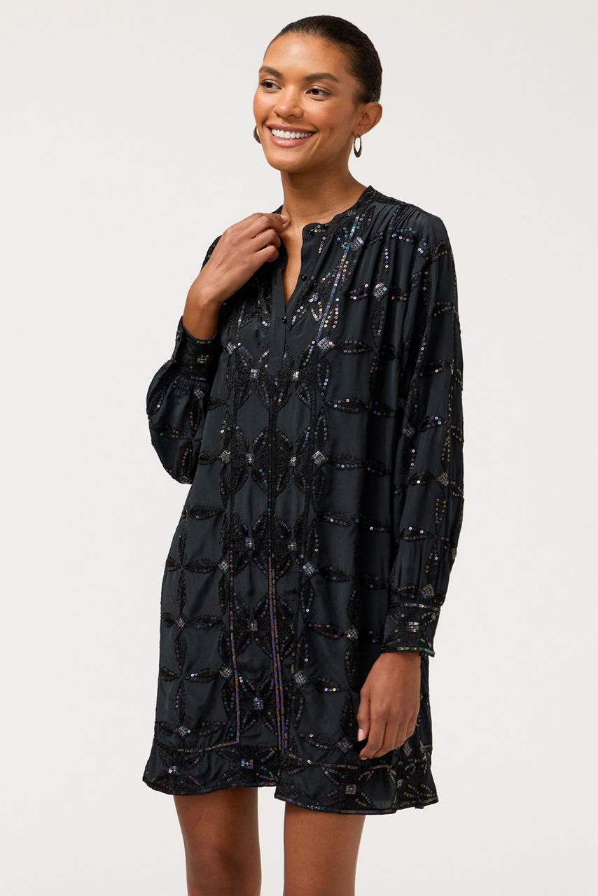LORYIE SEQUIN MINI DRESS, , large image 1