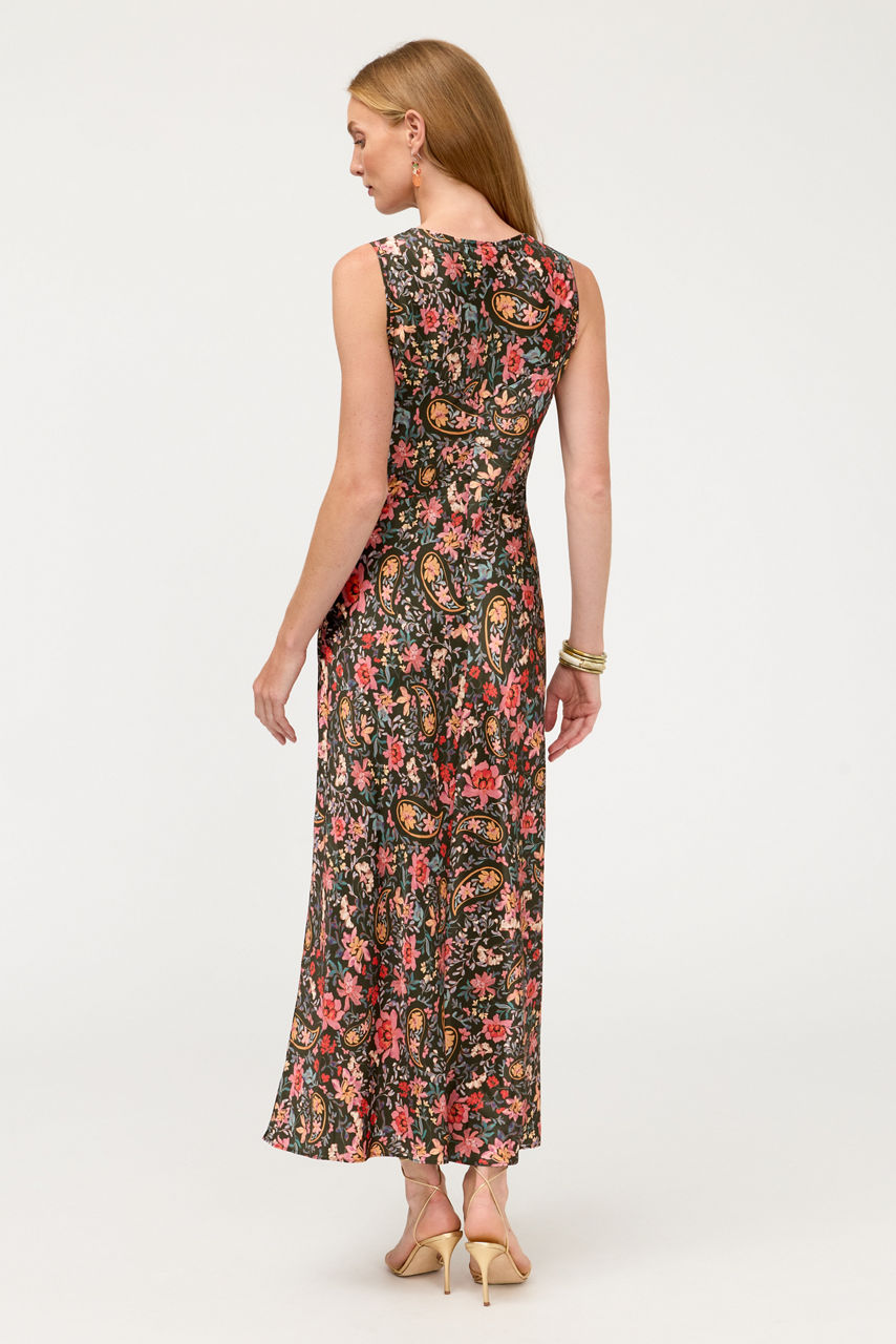 LORENTH BIAS TEA LENGTH DRESS, , large image 3