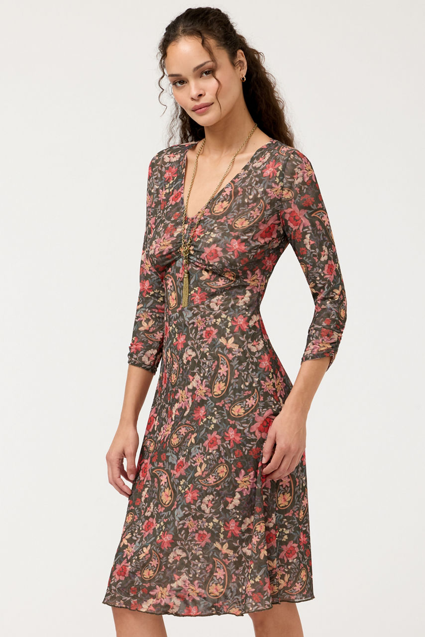 LIZZETH REVERSIBLE KNEE LENGTH DRESS, , large image 1